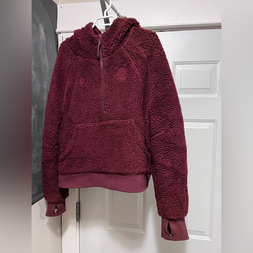 lululemon athletica Burgundy Sherpa Hoodie